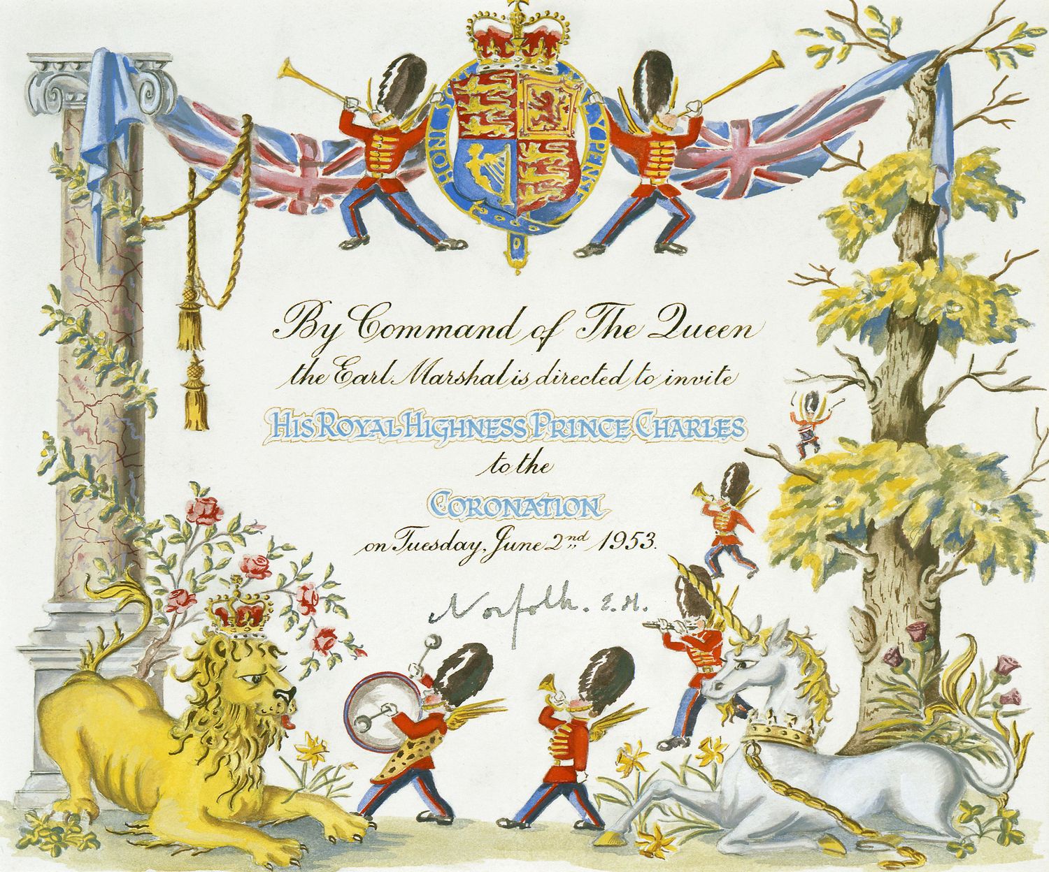 Prince Charles personal invitation