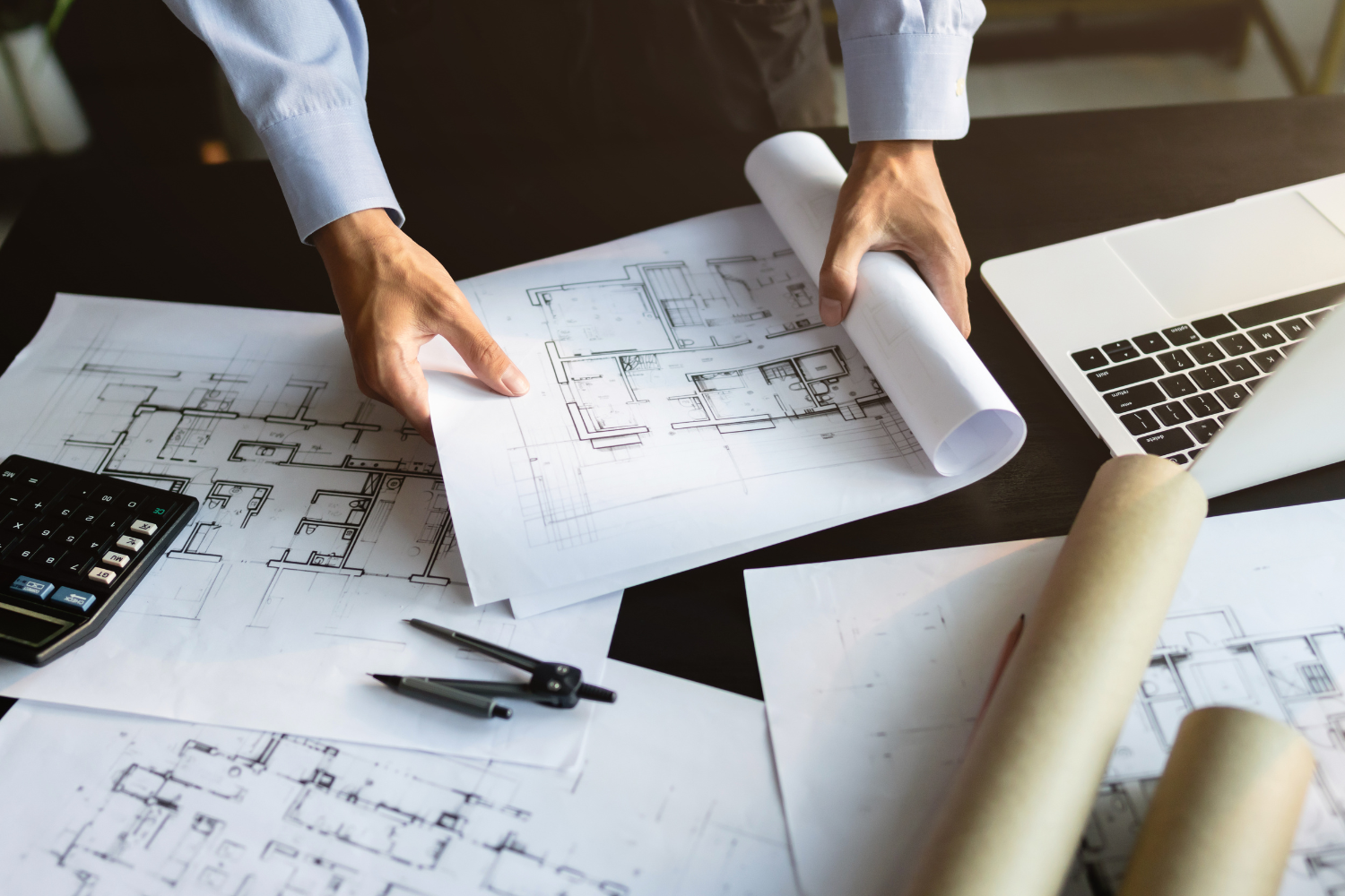 folded construction plans